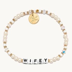 NWT Little Words Project Wifey Beaded Bracelet